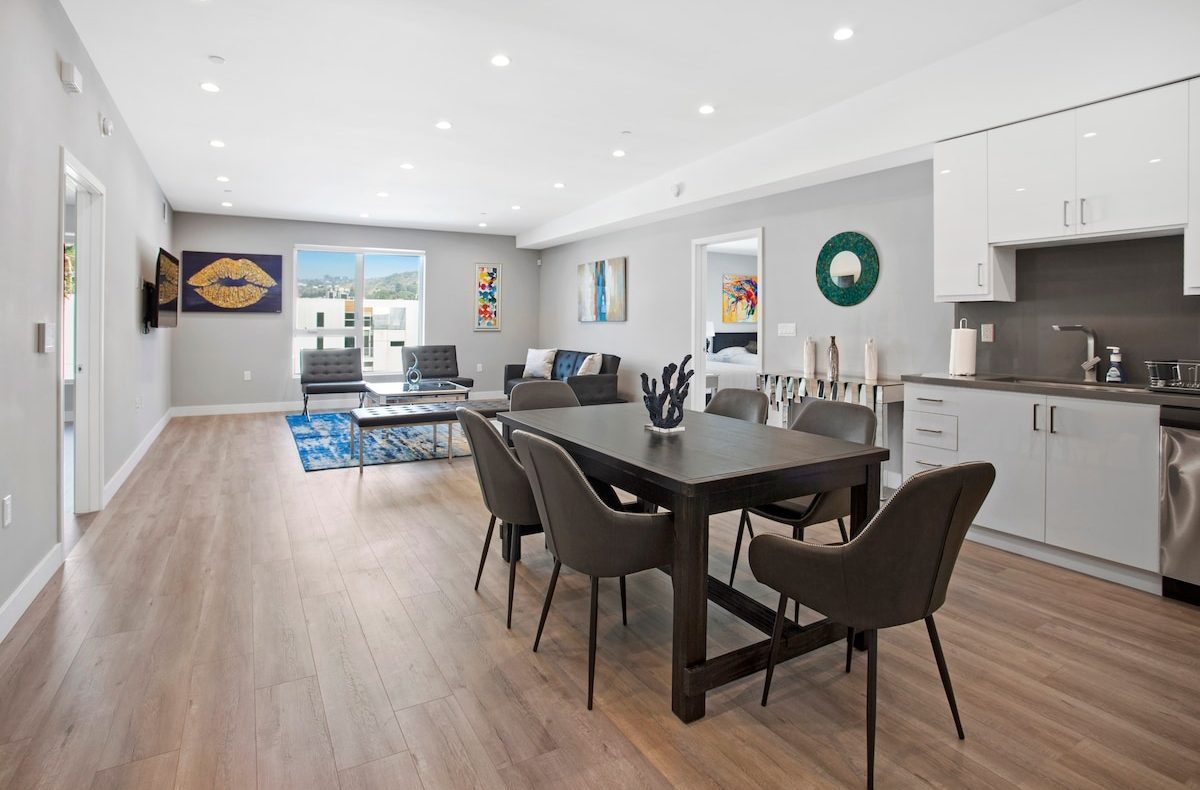 Dining and living space